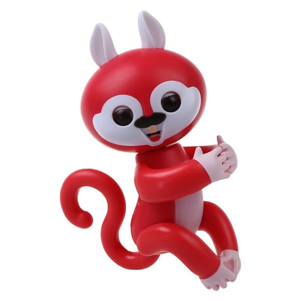 

interactive baby finger squirrel electronic toy for children red