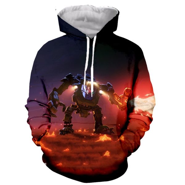 

love death and robots 3d printed men women hooded hoodie sweatshirt fashion graphic hoodie casual streetwear pullover, Black
