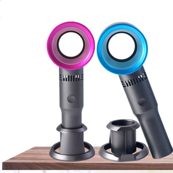 

selling portable usb bladeless fan rechargeable portable handheld mini cooler no leaf handy fan with 3 fan speed level led indicator