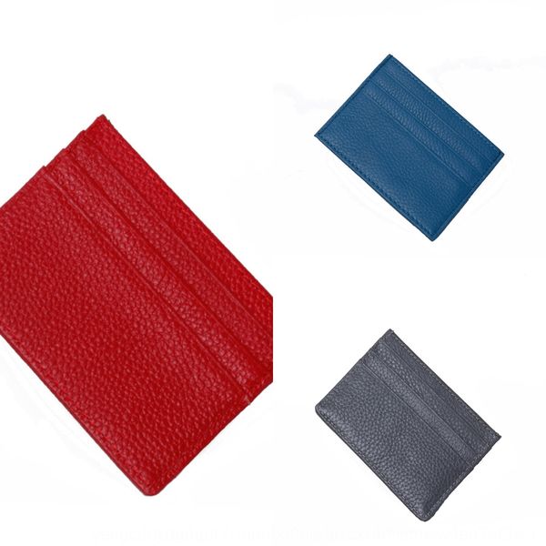 

grain cattlehide ming pian bao ultra-thin bag bag certificate women's card holder simple credit card holder