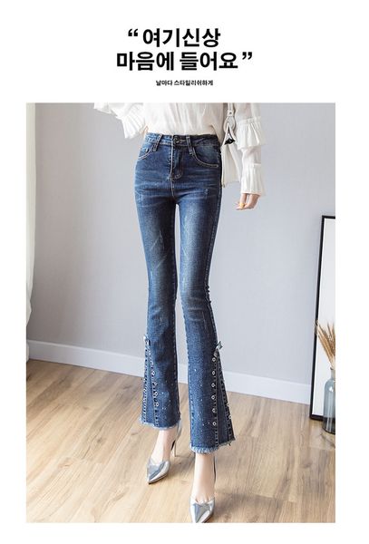 

blue jeans trousers of female speakers