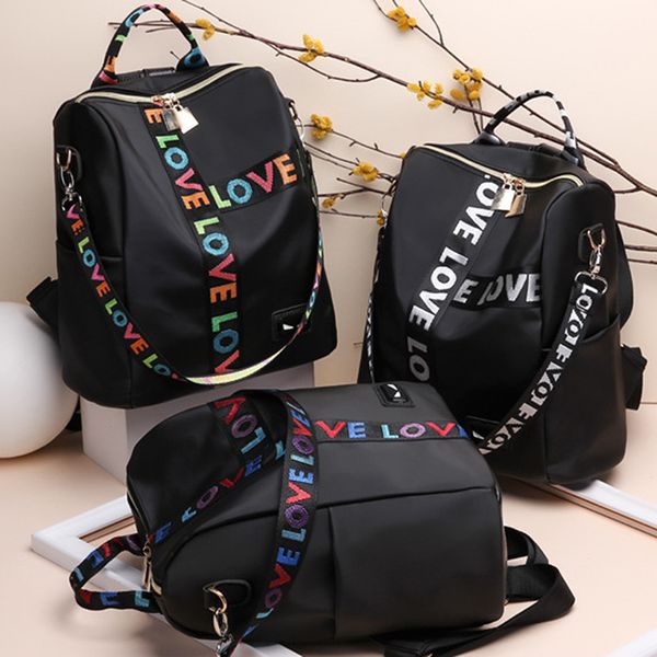 

2020 new oxford backpacks women waterproof backpack for teenager girls large capacity rucksack femines school bags ladies