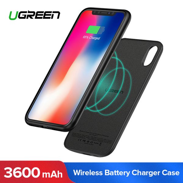 

ugreen 3600mah wireless charging battery case for iphone x xs external wireless charge battery cover