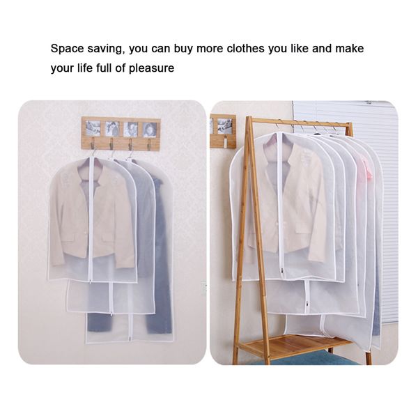 

clothes dustproof cover garment bag protector coat protector with zipper hanging garment coat dustproof