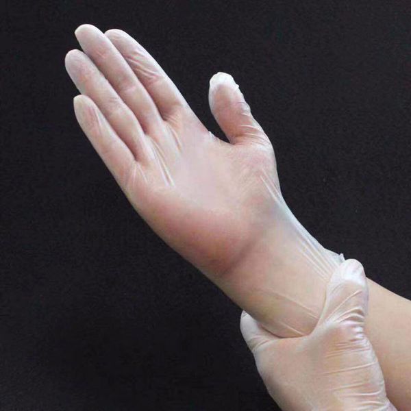 

100шт/коробка одноразовые перчатки pvc прозрачный утолщенной охраны труда перчатки