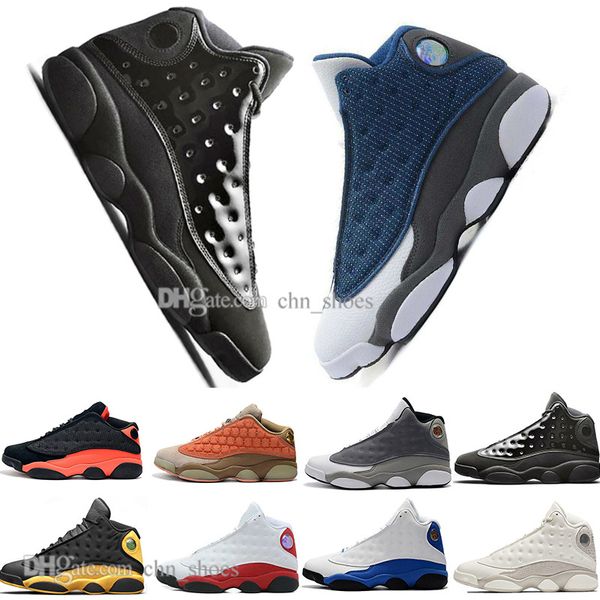 

13 13s cap and gown terracotta blush mens basketball shoes chicago cat black infrared flints bred men sports sneakers designer trainers