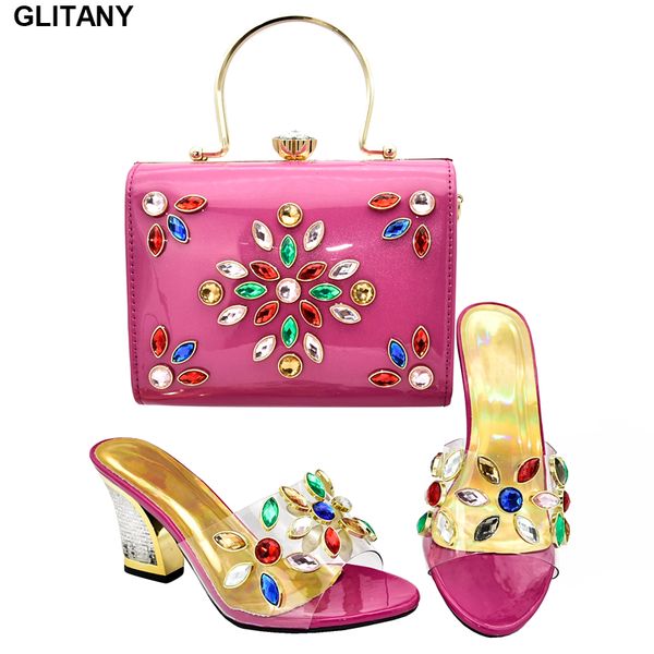 

nigerian shoes and matching bags italian ladies shoes and bags to match set decorated with appliques party bag sets, Black