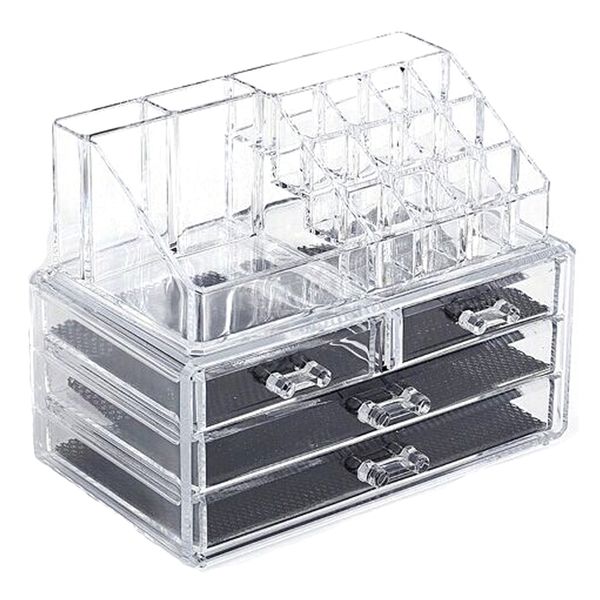 

акриловые и ювелирные изделия косметика для хранения тумбы дисплей для макияжа органайзер коробки чехол с 4 тумбы окружающей среды содружест