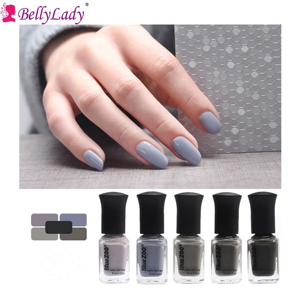

bellylady 12ml women girls elegant grey nail polish nail art tool 3d diy art salon manicure uv gel