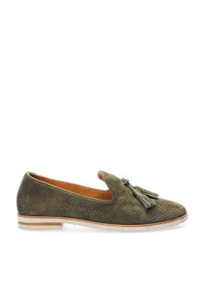 

Pearl Genuine Leather Suede Khaki Women 'S Shoes 120130005471