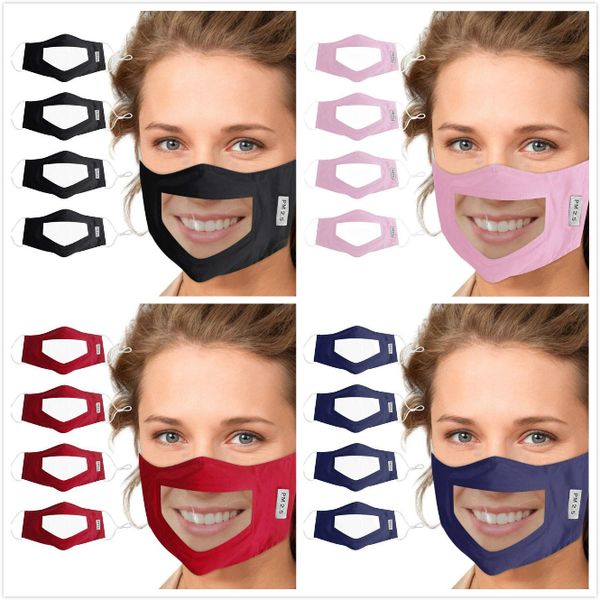 

pet lip mask anti-fog transparent face masks camouflage cotton mask deaf mute designer masks soft anti dust mouth cover 8 style