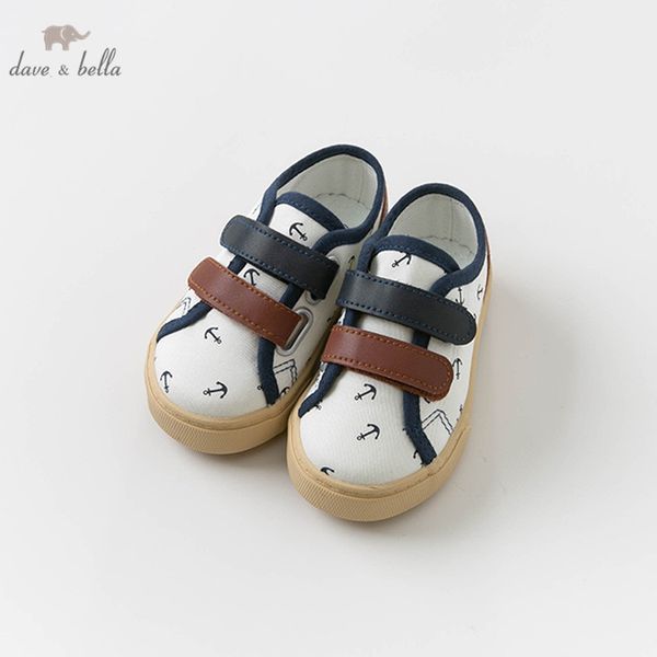 

db13748 dave bella spring baby boy casual print brand shoes, Black