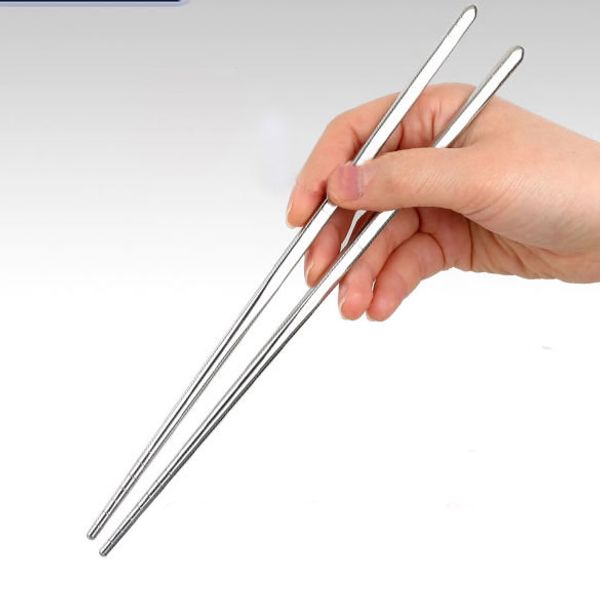 

1 pairs chinese style thread stylish non-slip design stainless steel chop sticks chopsticks environment hollow