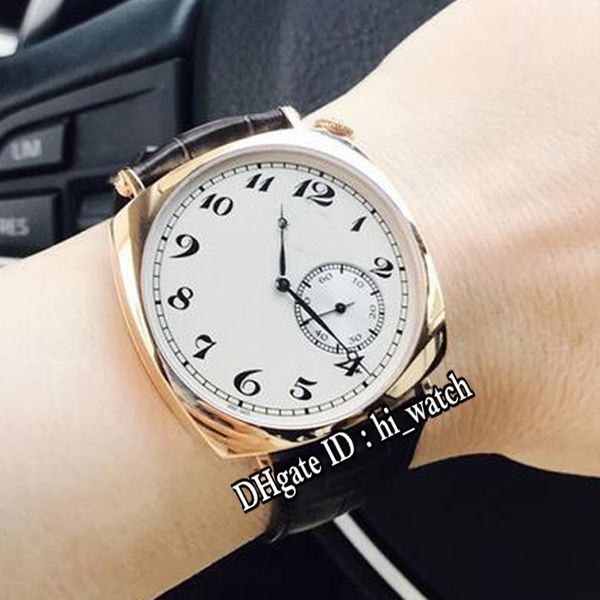 

new historiques american 1921 82035/000r-9359 rose gold silver dial autoamtic mens watch brown leather strap sports watches hi_watch a43a1, Slivery;brown