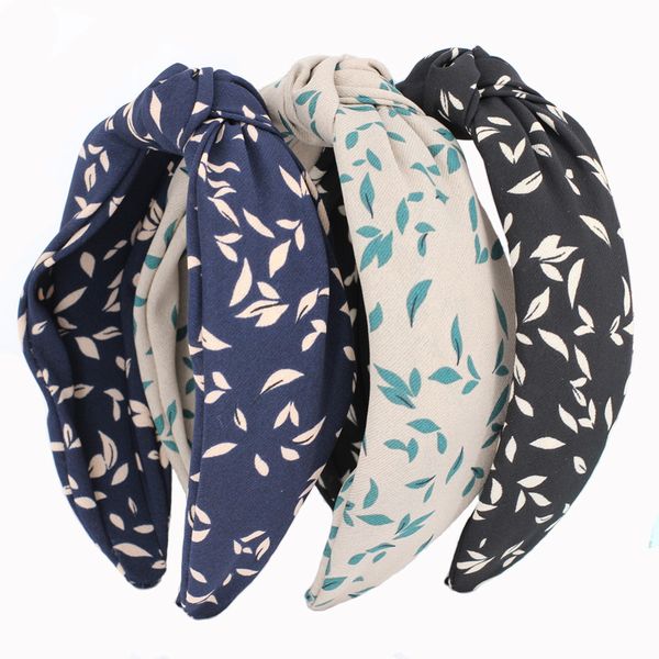 

cute dot sweet fresh lady headband fashion fabric hairbands headwear for women print non slip flower hair hoop hair accessories