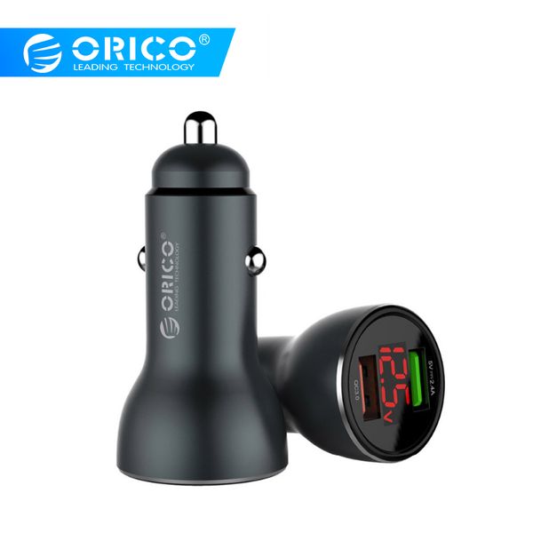

orico mini qc3.0 intelligent usb car charger 30w quick charge 3.0 aluminum mobile phone tablet gps usb charger for iphone upf-k2