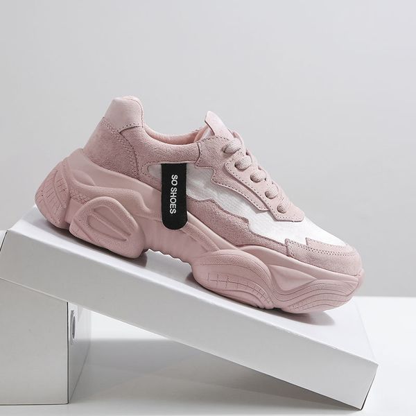 

white woman casual women's platform breathable 2019 sneakers for women fashion mesh sneakers women vulcanize shoes women sneaker y20042, Black