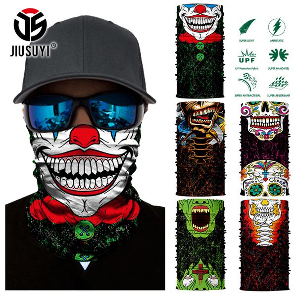 3D sem emenda mágico Headband Joker esqueleto do crânio Exército Bandana Tubo Neck Warmer Máscara Facial Scarf Esporte Bicicleta lenço principal Headwear C19011001