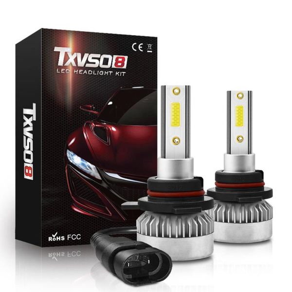 

110w led headlight bulbs car cob led chips waterproof headlights light 6000k auto light bump #py15