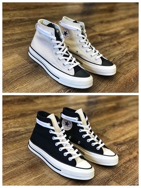 

2019 Essentials Fog x CHUCK 70 HI White Все Повседневные Холст Обувь Fear of God Обувь 1970-х Мужские кроссовки Спортивные женские дизайнерские кроссовки Star