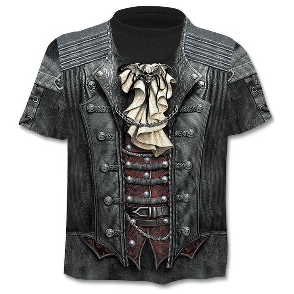 

changefulvariegated casual men's 3d printing t-shirt summer short-sleeved o-neck t-shirt fashion style men's shirt brand, White;black