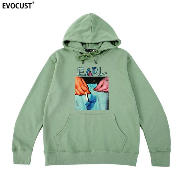 

golf wang tyler the creator earl vintage print hoodies sweatshirts men women cotton, Black