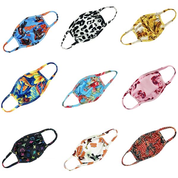 

designer printed face mask cotton cute pm2.5 washable mouth mask anti haze dust mask nose filter windproof #797, Black