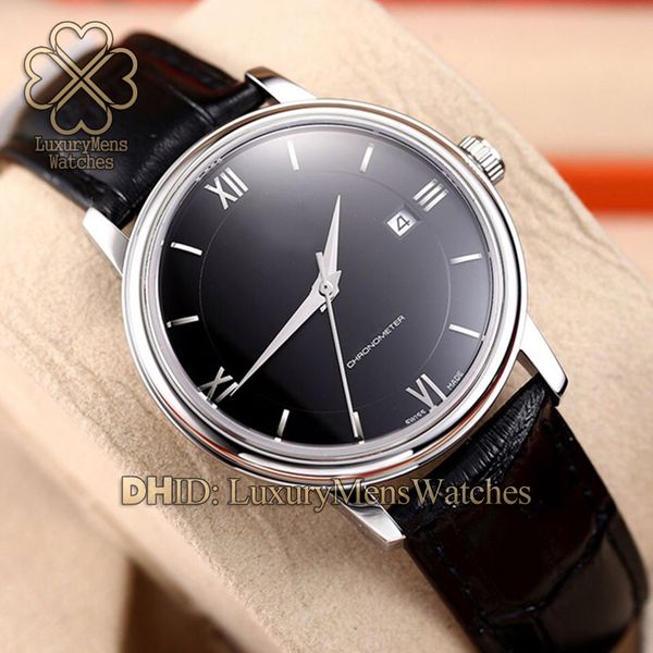 

5 styles luxury mens watches 424.13.40.20.03.001 431.33.41.21.03.001 calendar 316l steel automatic movement leather watch montre de luxe, Slivery;brown