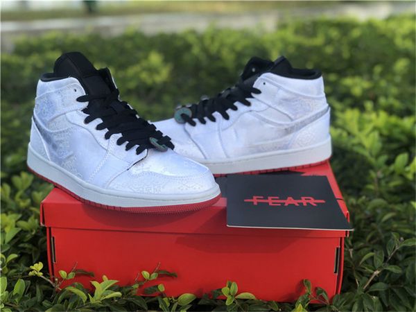 

2019 air authentic 1 mid se fearless edison chen clot retro white black red cu2804-100 men women basketball shoes sports sneakers with box