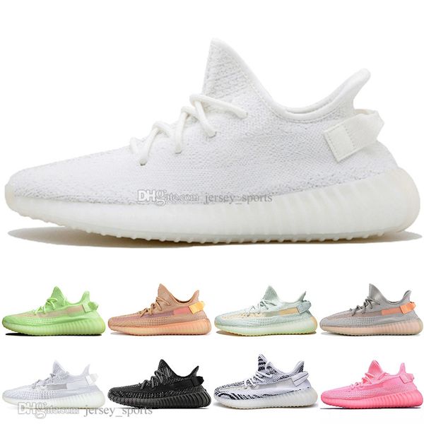 

with box clay v2 white black static reflective gid glow in the dark mens running shoes hyperspace true form women sport designer sneakers