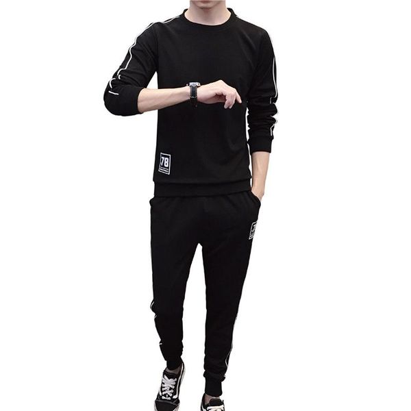 

new mens designer tracksuits spring and autumn female sportswear large two-piece slim slender sportswear trousers comfortable size -4xl, Gray