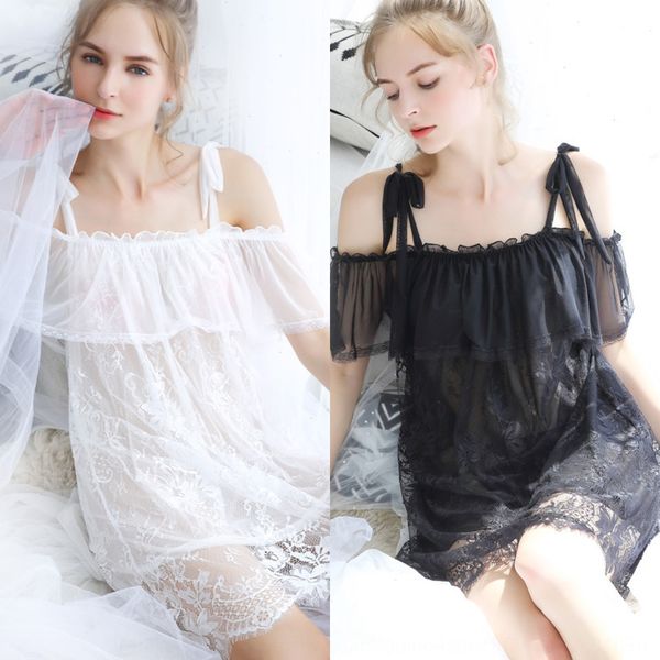 

o8dsj lace thin nightdress transparent women's lace thin sling nightdress sling underwear pajamas transparent pajamas women's unde, Blue;red
