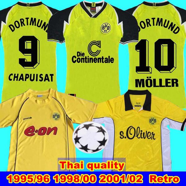 

95 96 98 99 01 02 BVB Borussia Dortmund ретро футбольные майки 2000 2002 классические винтажные футбольные майки AMOROSO ROSICKY BOBIC EWERTHON KOLL
