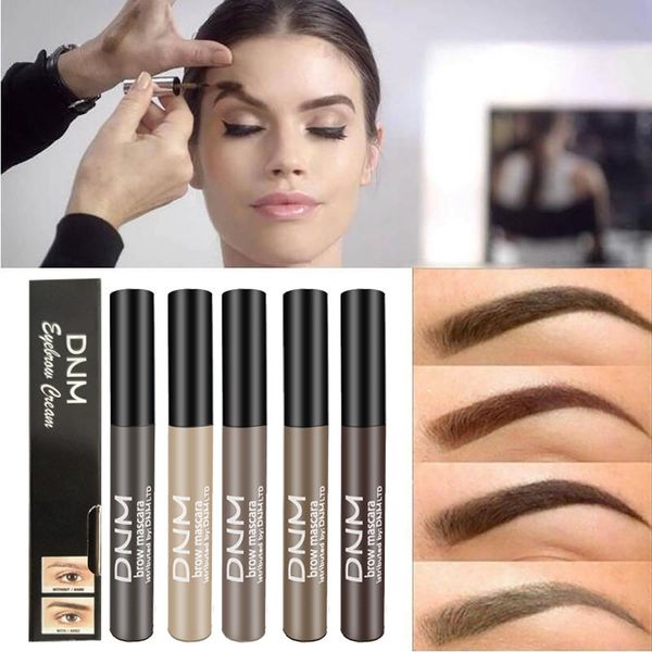 

brand tint brow cream long lasting pigment black brown color waterproof makeup eyebrow tattoo gel cosmetics