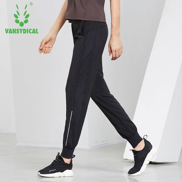 

women's reflective running pants breathable basketball training trousers female loose fitness workout active pants, Black;blue