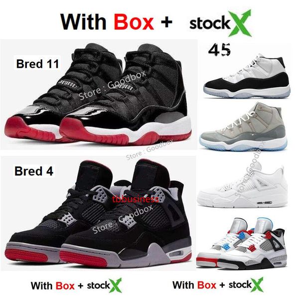 

stockx 4 bred 11s what the 4s snkrs concord 11 wntr space jam 11s 2020 wholesale basketball shoes men women cool grey sneakers