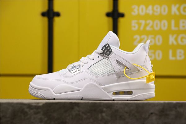 

aj 4 4s j4 pure white cat 308497-100 jumpman 2019 men sports basketball shoe mens sneakers shoes women boots running new running, Blue;black
