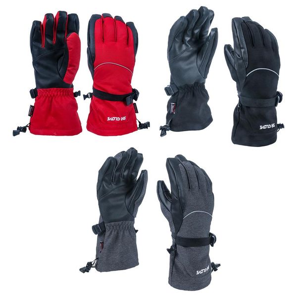 red ski gloves mens