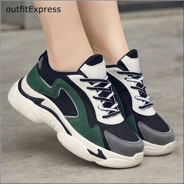 

sneakers women walking shoes running mesh shoes women fashion platform slip-on sneaker air cushion gym modern dance 35-40