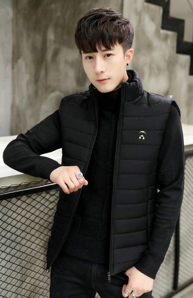 

парирует мужчин высокое качество вниз жилет роскошный дизайнер классический жилет хлопка моды tide brandboutique жилет случайный дикий комфо, Black;white