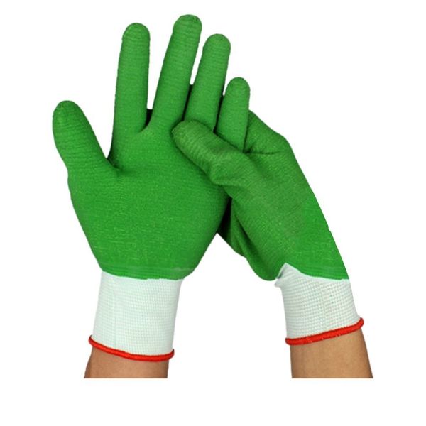 

durable latex rubber full finger labor work gloves non-slip wear resistant acid resistant safety gloves for industrial work other hand tools
