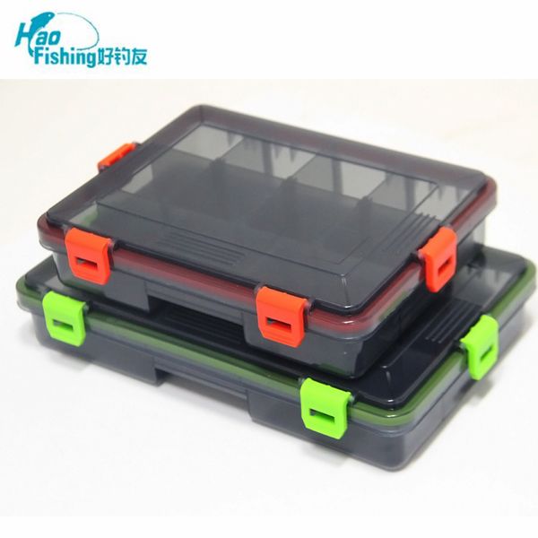

fishing tackle box 23*18*5cm / 28*18*5cm multifunctional high strength plastic fishing lure bait hooks tackle multi-compartments
