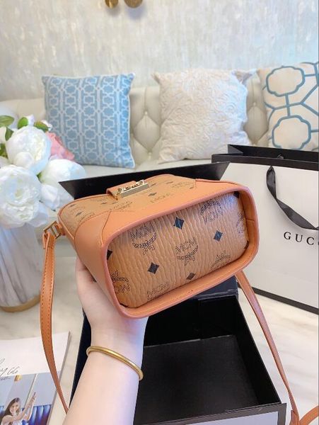 

5 цвета 2020 моды случайных простой женщин сумка ведро одно плечо сумка damier ebene диагональный мешок