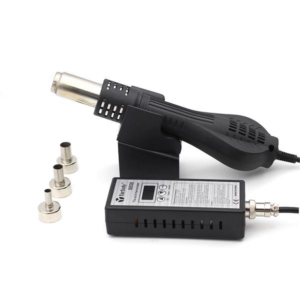 

air desoldering heat gun blower 8858 bga rework solder station smt smd welding tools+ 3pcs nozzles