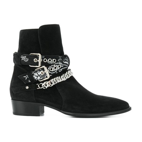 

british chains boots chese men shoes new slp harness martin boots with brand box, Black