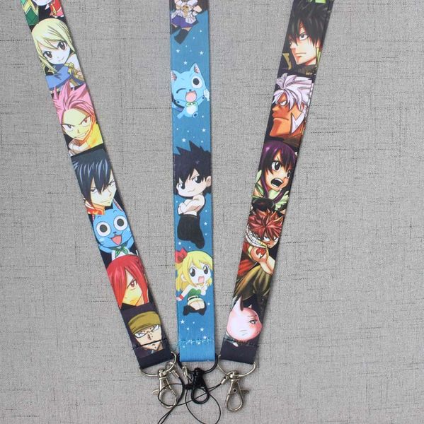 

lot 200pcs lot fairy tail neck lanyard cell phone pda key id holder long strap wholesale, Silver