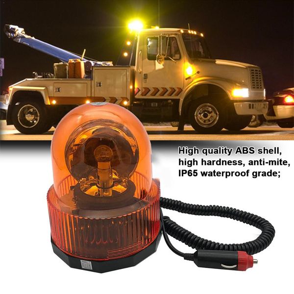 

halogen rotating warning light 24v car truck emergency round light standard car magnetic ceiling signal warning lights