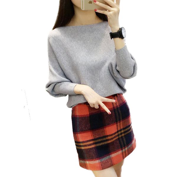 

women's sweaters hspl loose spring knitted pullover women fashion arrival lady black pull red 2021 knitwear jumper pink femme, White;black
