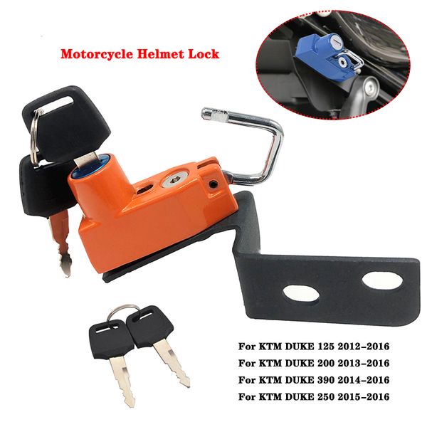 

motorcycle helmet lock kit aluminum with 2 keys fits for duke 125 duke 200 390 250 2012 2013 2014 2015 2016