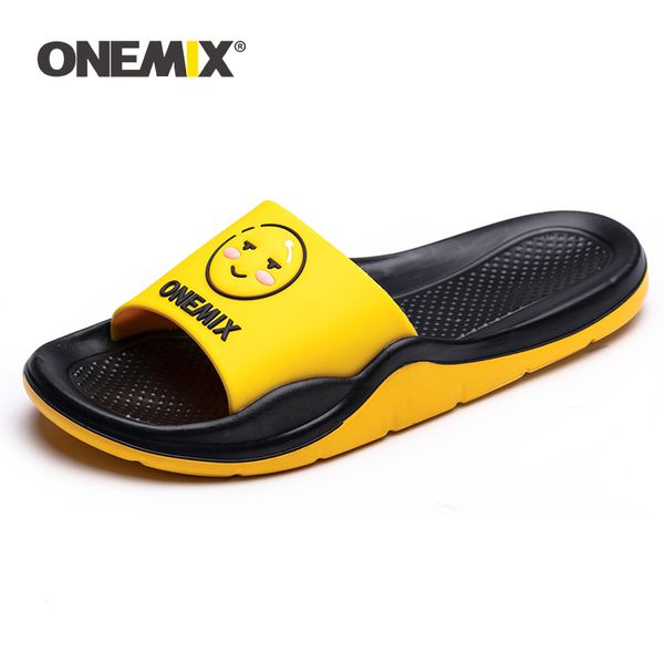 

onemix flip flop men 2019 summer new slippers personality graffiti skin-friendly outdoor sandals women wading flats beach shoes